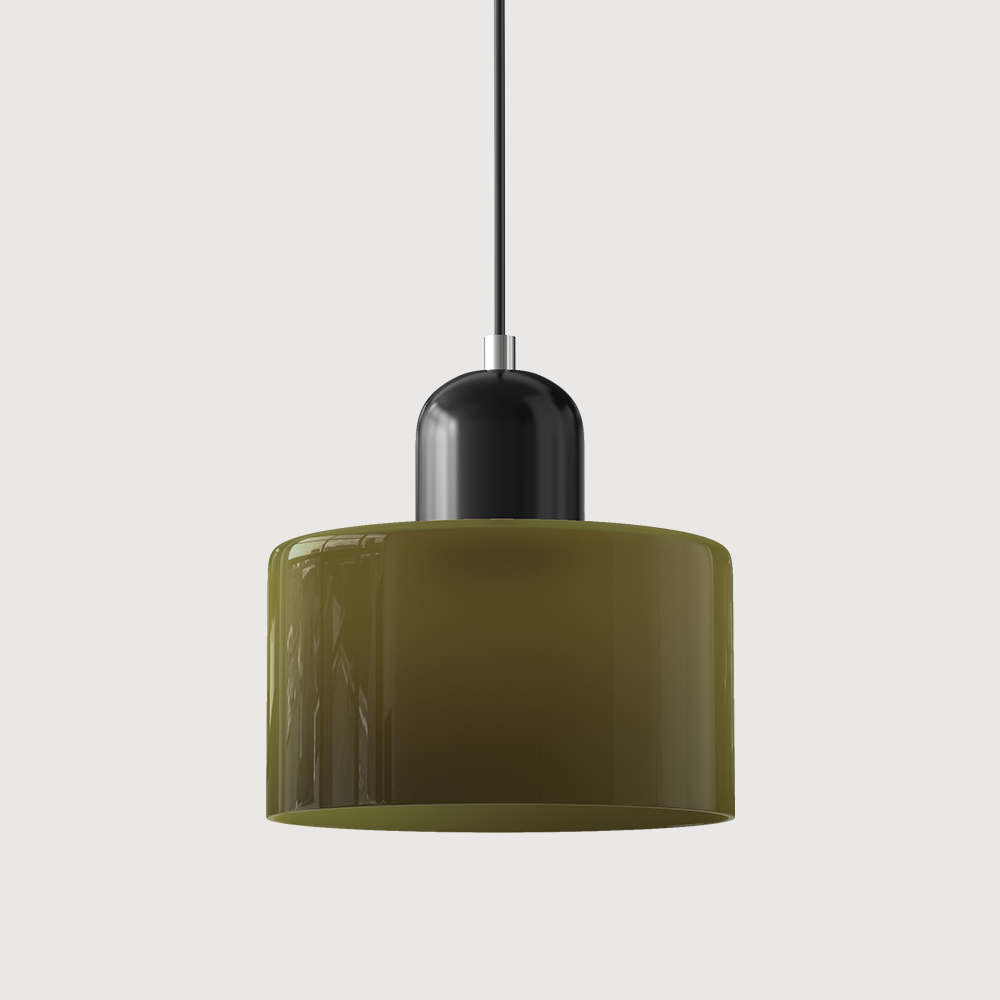 Niora – Lampada a sospensione cilindrica in vetro