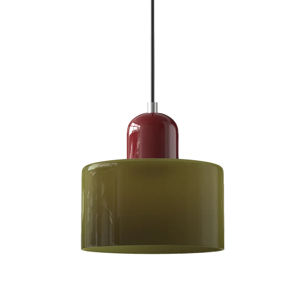 Niora – Lampada a sospensione cilindrica in vetro