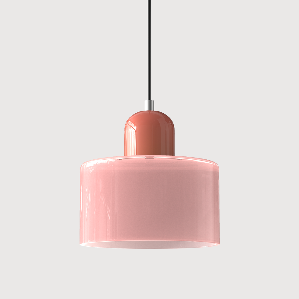 Niora – Lampada a sospensione cilindrica in vetro