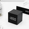 Zenvora – Réveil cube en bois LED numérique