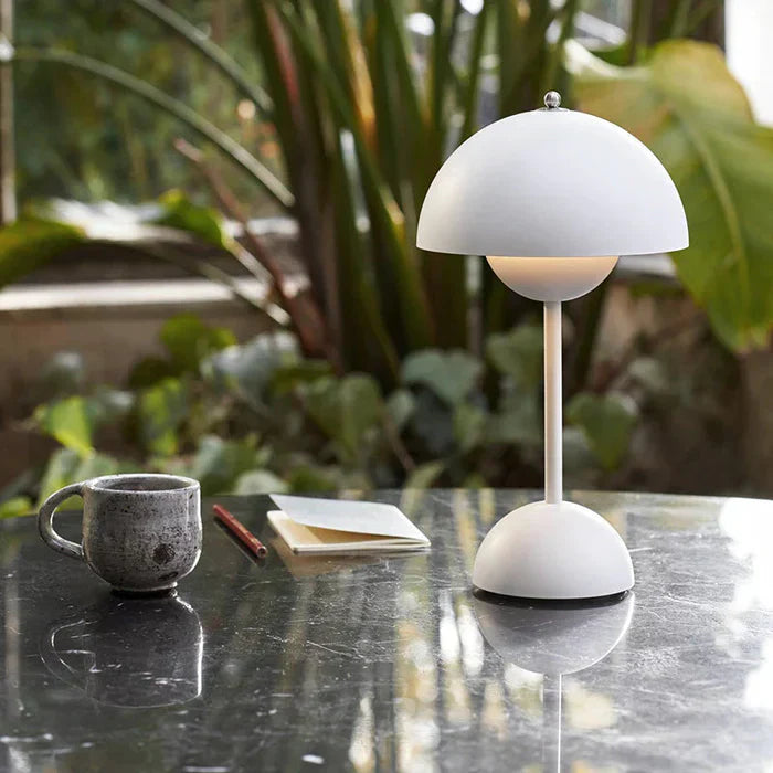 Modern Round Wireless Table Lamp Dimmable Rechargeable LED - Image 3