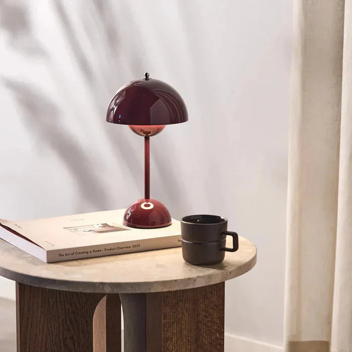 Modern Round Wireless Table Lamp Dimmable Rechargeable LED - Image 6