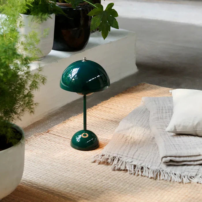 Modern Round Wireless Table Lamp Dimmable Rechargeable LED - Image 7