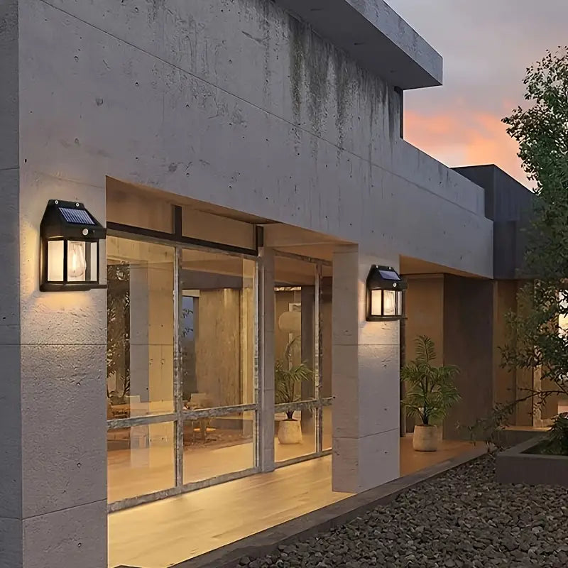 Solvionn - Lampada da Parete Esterna con Sensore di Movimento Illuminazione Notturna