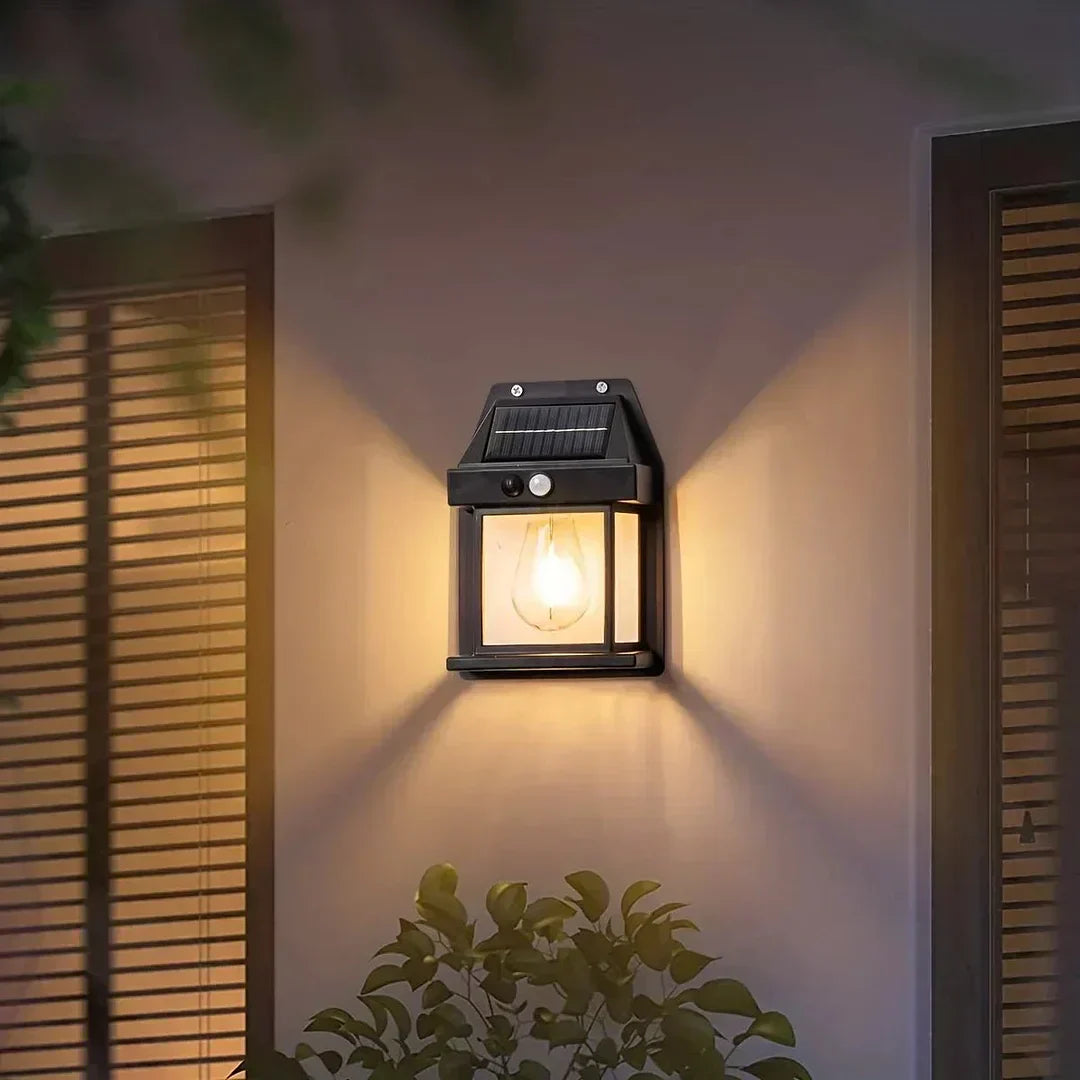 Solvionn - Lampada da Parete Esterna con Sensore di Movimento Illuminazione Notturna