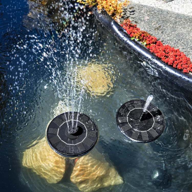 Floating Solar Fountain Pump Garden Pond Bird Bath - Image 2