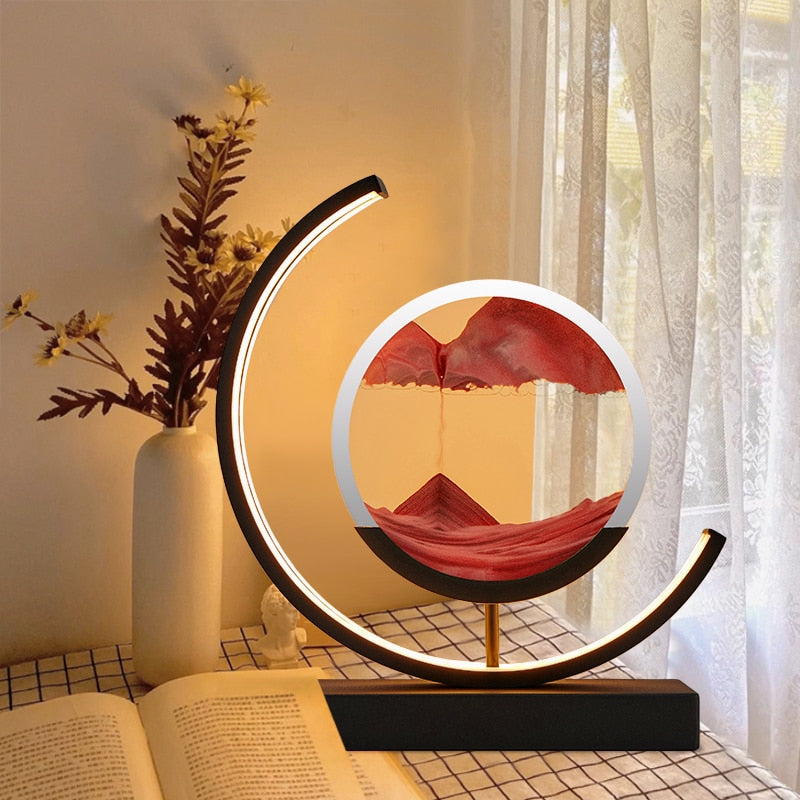 Tranquira - Lampe de table sable lumière d'ambiance calme
