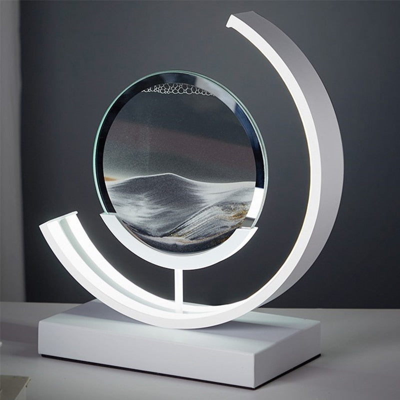 Tranquira - Lampe de table sable lumière d'ambiance calme