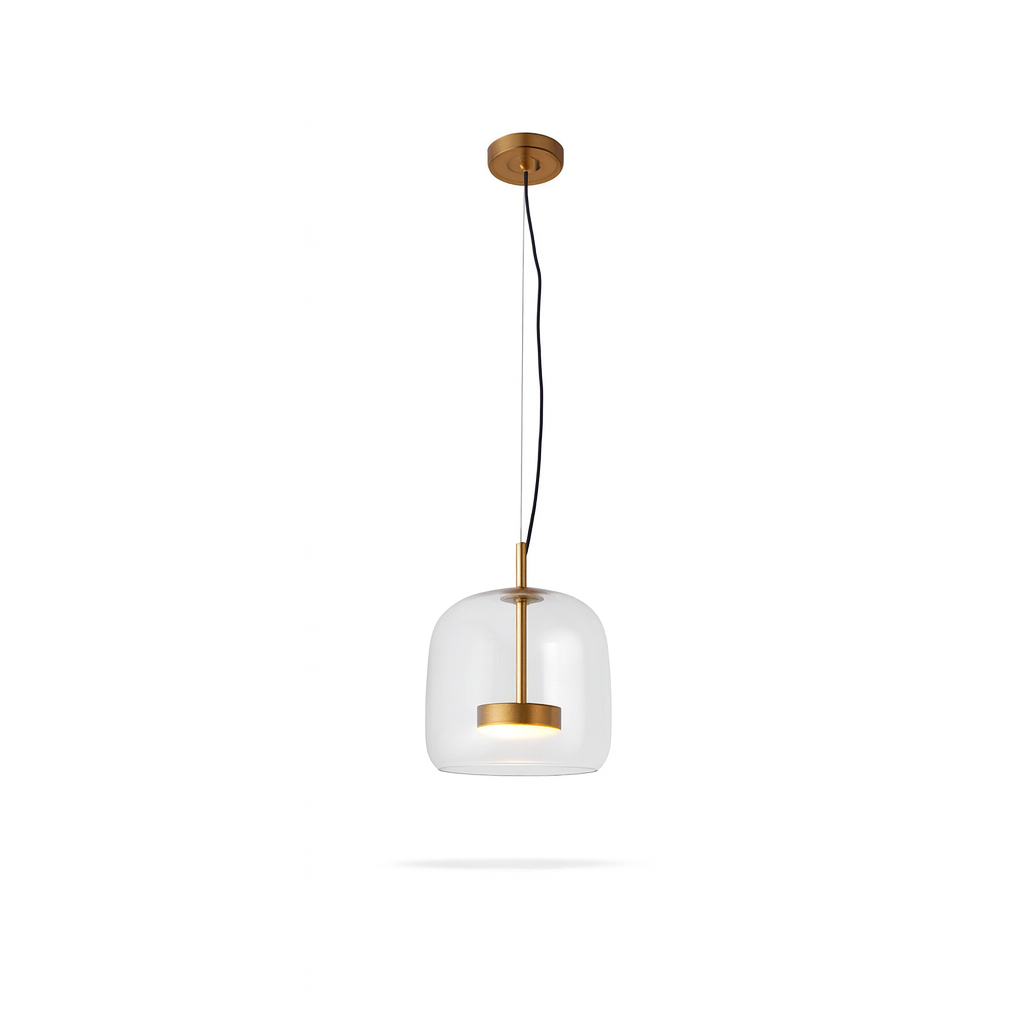 Ceyra – Suspension LED salle à manger verre vintage