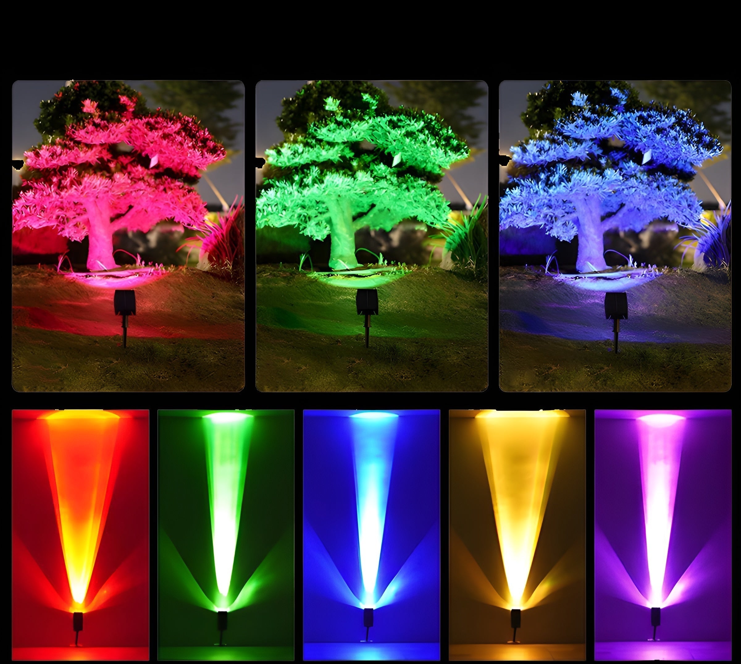 Adjustable Solar Outdoor Spotlight LED Landscape Garden Light - Image 2