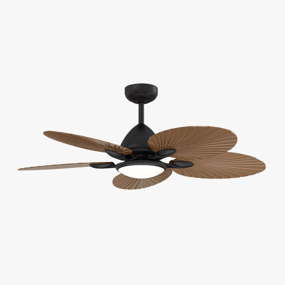 Flush Mount Ceiling Fan Lamp Built-in Light - Image 2