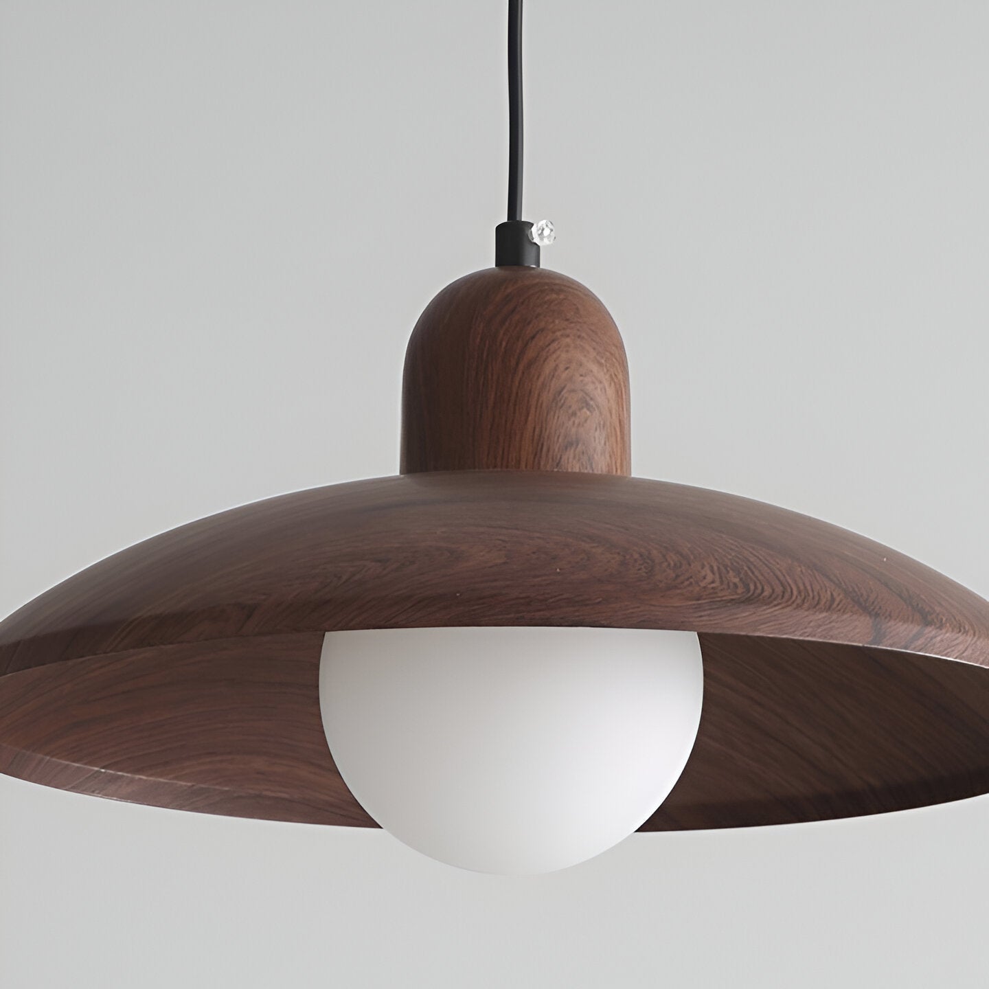 Browen - Lampada a sospensione a cupola in legno