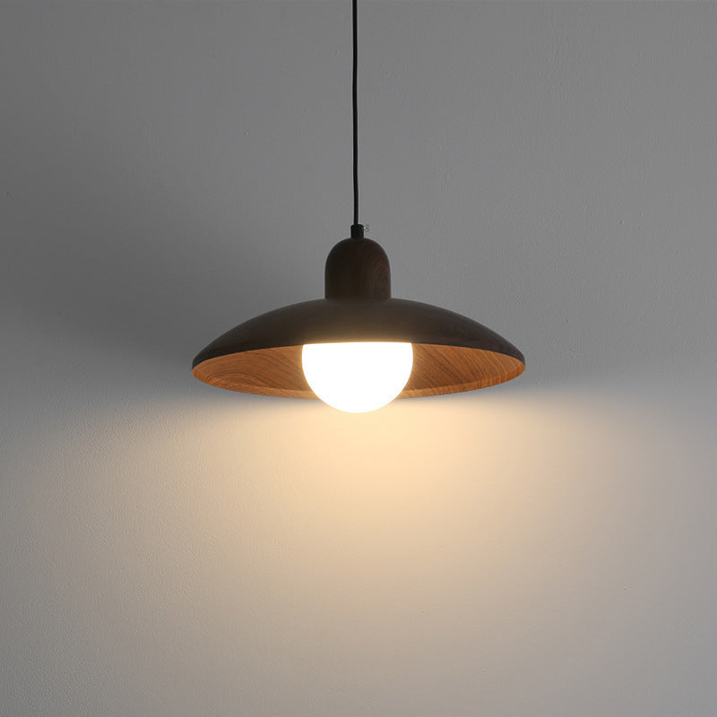 Browen - Lampada a sospensione a cupola in legno