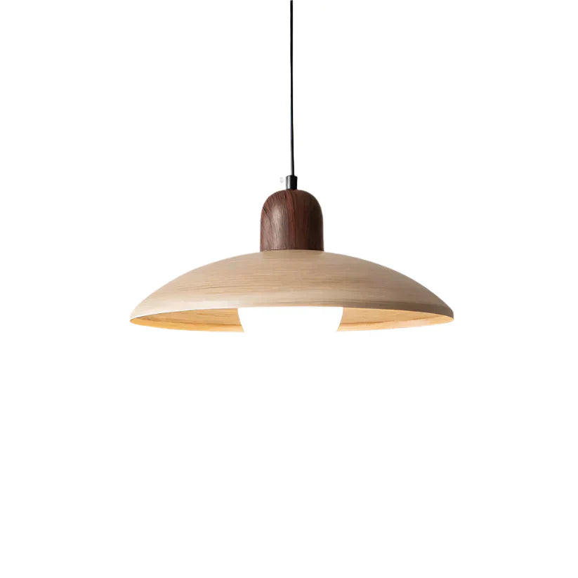 Browen - Lampada a sospensione a cupola in legno